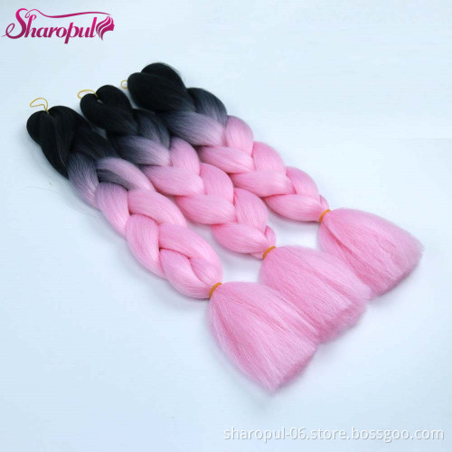 wholesale yaki straight synthetic jumbo braiding hair weft in hair extensions